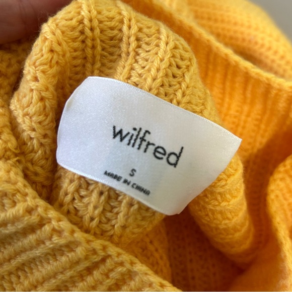 Aritzia Montpellier Knit Sweater Top - Yellow - Merino Wool - Size S - Picture 8 of 8